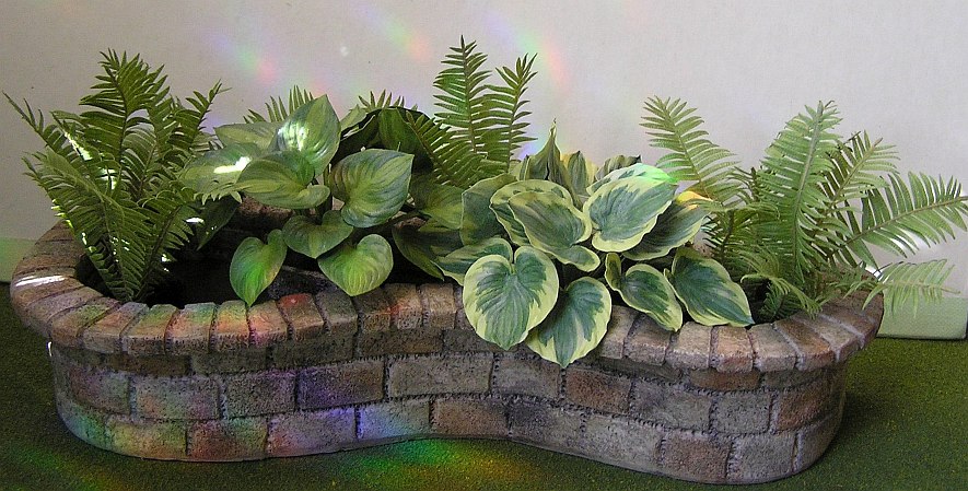 Hostas in Planter